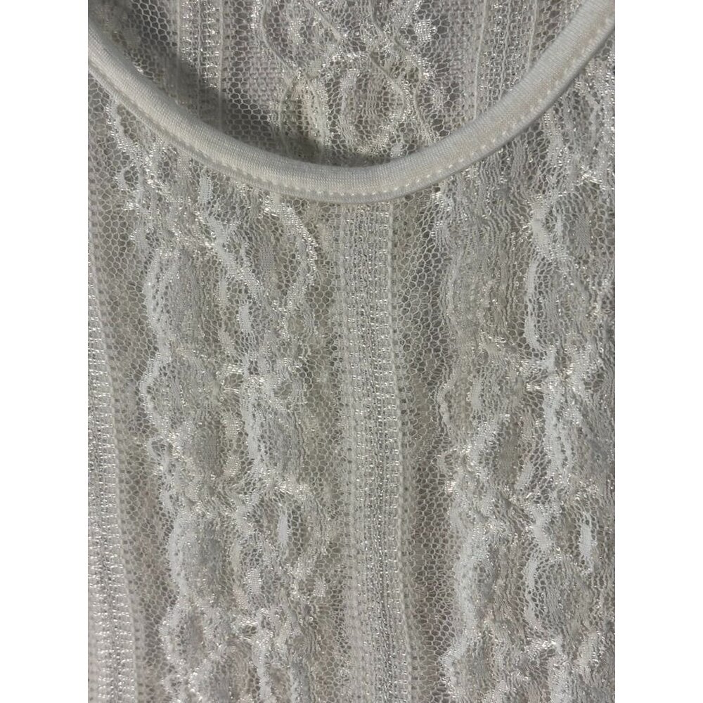 Sleeveless White Lace Top By Love Culture - Picture 3 of 7